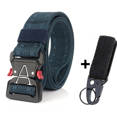 

Luxury Canvas Belt Thick Tactical Designer Belts For Jeans High Quality Casual Nylon Waist Belt Metal Buckle Black Cobra Belt