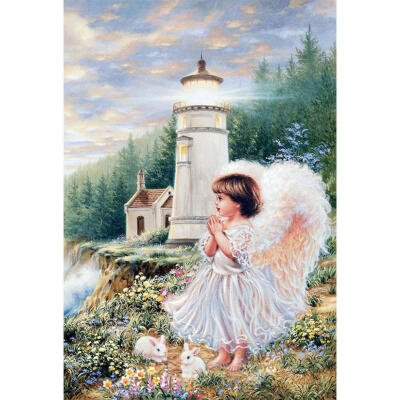 

5D DIY Full Drill Diamond Painting Castle Girl Cross Stitch Embroidery Kits