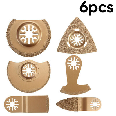 

6pcsSet Carbide Oscillating Multitool Saw Blades Tile Grout Cutter For Fein Use