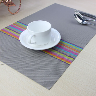 

Placemat Fashion Pvc Dining Table Mat Disc Pads Bowl Pad Coasters Waterproof Table Cloth