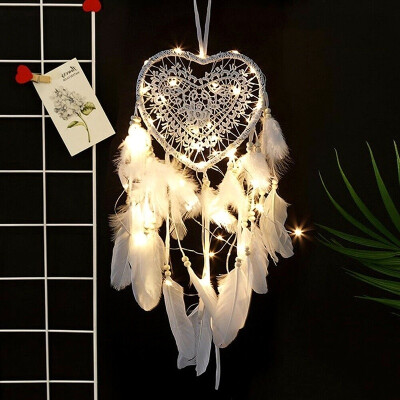 

Large Heart Dream Catcher DIY Handwoven Handmade DreamCatcher White Girls Gifts