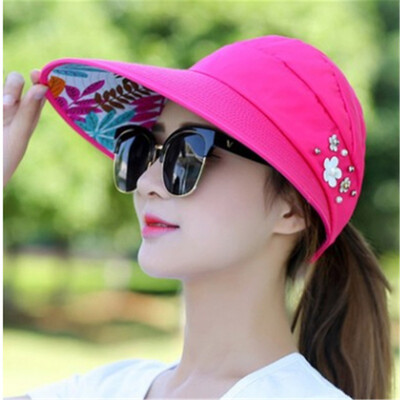 

Summer empty hat damp anti-ultraviolet Korean version spring&summer foldable sunscreen hat sunshade hat hat woman