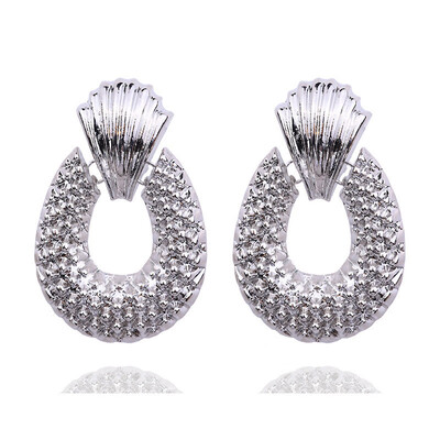 

Olaru Big Vintage Earrings for women gold color Geometric statement earring 2019 metal earing Hanging fashion jewelry trendy New