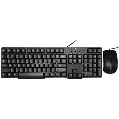 

Logitech MK100 Wired Keyboard Mouse Combo Set PS2 Keyboard USB Mouse for PC