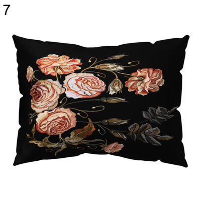 

Fresh Flower Bird Pillow Case Cushion Cover Sofa Bed Car Cafe Office Decoration