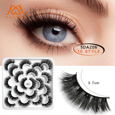 

〖Follure〗10 Pairs Of Lotuses With 5D Mink False Eyelashes And Natural Dense Eyelashes
