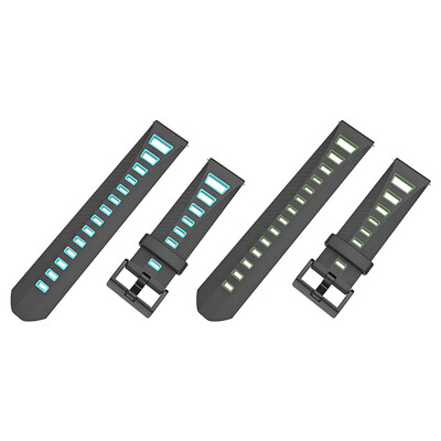 

〖Follure〗2PCS Sports Soft Silicone Replacement Band Strap for Samsung Watch active 20MM