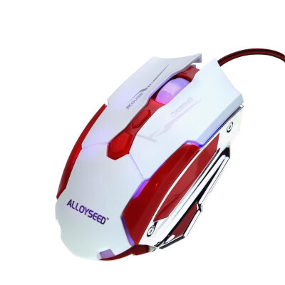 

ALLOYSEED K1015 USB Wired Gaming Mouse Fast Transmission 7 Buttons Red