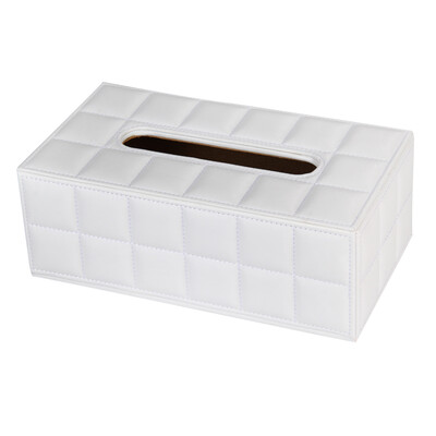 

PU Leather Home Car Rectangle Napkin Paper Tissue Box Cover