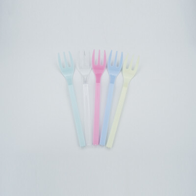 

JINLILAI Individually packaged three-toothed fork Disposable tableware Cake fork Fruit fork 6785