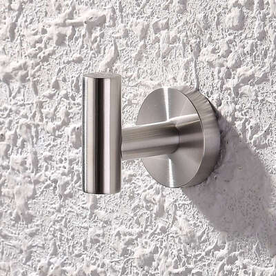 

Stainless Steel Cloth Hook Bathrobe Clothes Hanger Coat Hangings Rack Wall Mounted Towel Hook