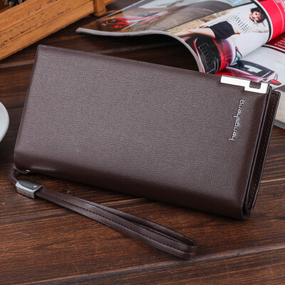 

Tailored Men Long Bifold Business Leather Wallet Money Card Holder Coin Bag Purse BK