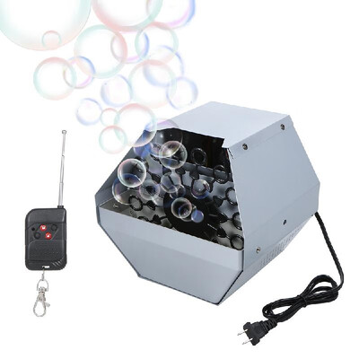 

AC 110V 50-60Hz Portable Bubble Machine Maker Automatic Bubble Blower Toys for Kids Plug-in with Remote Control for OutdoorIndoor