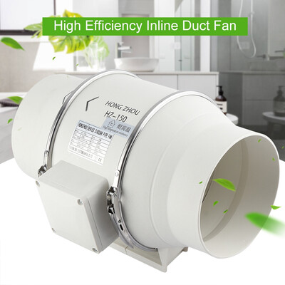 

High Efficiency Inline Duct Fan Air Extractor Bathroom Kitchen Ventilation System 110V