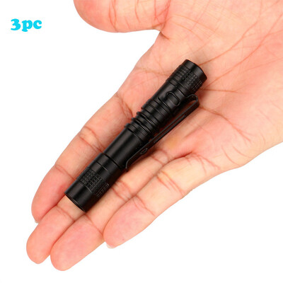 

Saidsome Waterproof Pocket LED Flashlight LED Torch Mini Penlight Light 3Pc flashlight lamp