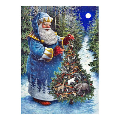 

〖Follure〗Christmas Diamond Rhinestone Pasted Embroidery Painting Cross Stitch Home Decor