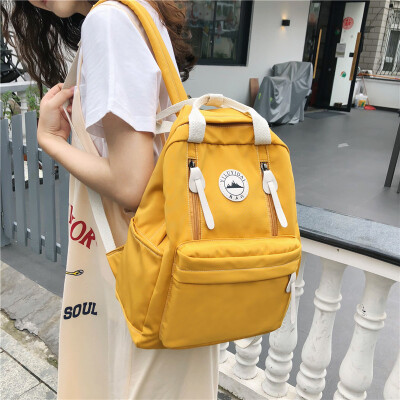 

Insfeng schoolbag female Korean version of senior high school students Chaobai College style simple ancient feeling Travel Shoulde