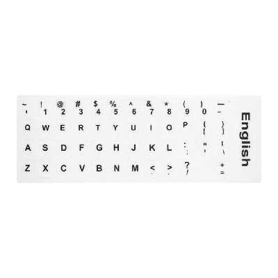 

Universal Russian Keyboard Stickers Russian & English Non Transparent Keyboard Replacement Sticker for Laptop