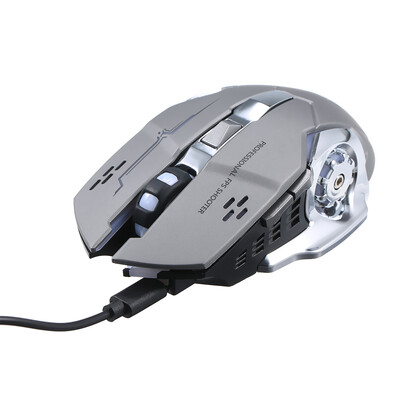 

Free Wolf Wireless Gaming Mouse 2400DPI 7 Breathing Lights Adjustable DPI Mice with 24G&10m33ft Long Transmission Noiseless