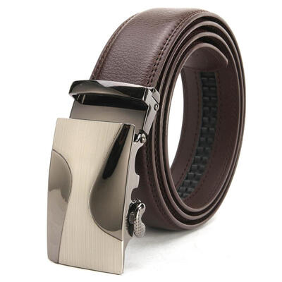 

top quality brown belt Cowskin be luxury mens genuine leather belts men automatic alloy buckle better gifts business choice