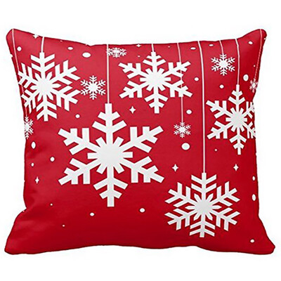 

〖Follure〗Merry Christmas Pillow Cases Cotton Linen Sofa Cushion Cover Home Decor