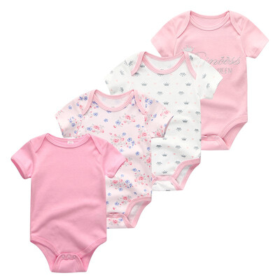 

4PcsLot Unisex For Babies Bodysuits Baby Boys Clothes 0-12M Newborn Rompers Babywear Roupas de bebe Sleepwear Baby Girls Clothes