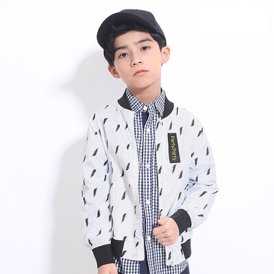 

Boys jacket 2018 autumn new shirt casual cardigan small children big autumn coat