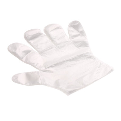 

100pcs Disposable Plastic Gloves for Restaurant Hotel Handling Raw Chicken