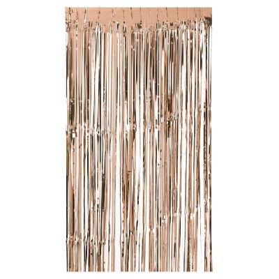 

100 200cm Metallic Foil Fringe Curtain Tinsel Shimmer Window Door Curtain Wall Backdrop Panel Decoration for Wedding Christmas P