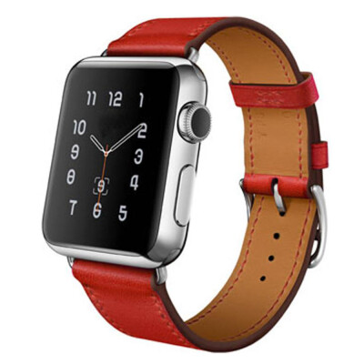 

〖Follure〗Single Tour Leather Band Bracelet Watchband For Apple Watch Series 12 42MM RD