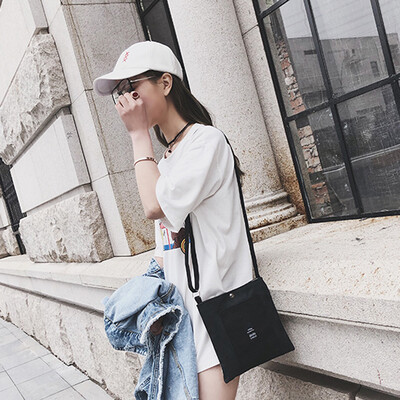 

Tailored Fashion Women Letter Canvas Candy Color Shoulder Bag Messenger Bag Crossbody Bag