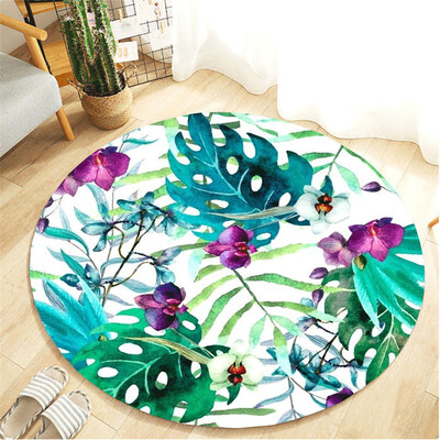 

Gobestart Botany Elements Blanket Round Bathroom carpet 60cm