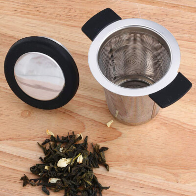 

Toponeto Stainless Steel Silicone Double Handle Fine Hole Tea Strainer Net Separator