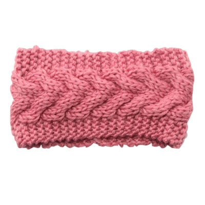 

Solid Wide Knitting Woolen Headband Winter Warm Crochet Turban Hair Accessories For Girls Hair Band Headwraps