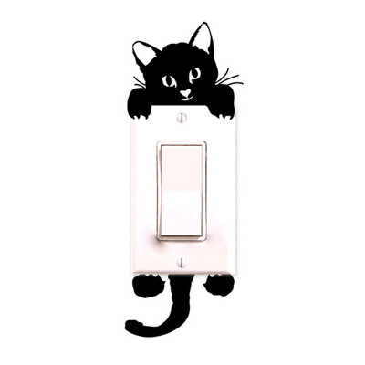 

〖Follure〗New Cat Wall Stickers Light Switch Decor Decals Art Mural Baby Nursery Room