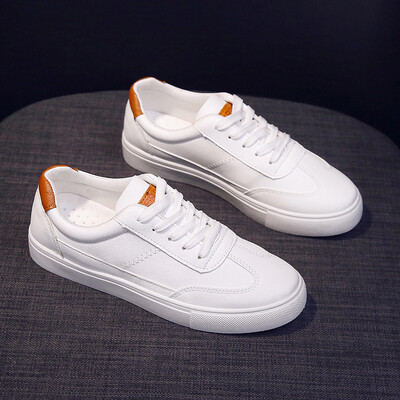 

White tide shoes women 2019 summer new Joker flat net red leisure students a pedal foreign style white shoes summer