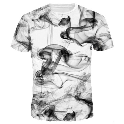 

Men\s 3D Ink Jet Printing Short Sleeve T-shirt