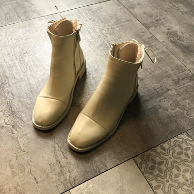 

Fairy wind Martins female British wind new autumn European&American street fashion temperament thick with motorcycle boots