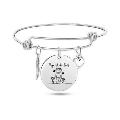 

Fashion Gift JewelrybraceletStainless steel roundwomen