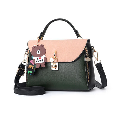 

2019 summer new single shoulder diagonal small bag Korean version of the fresh fashion handbags Messenger small square bag