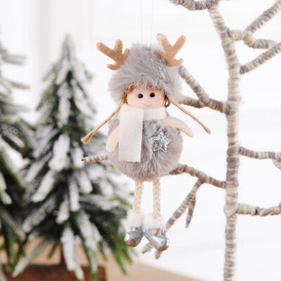 

Gobestart Christmas Plush Angel Charm Child Cute Doll Gift Christmas Tree Pendant