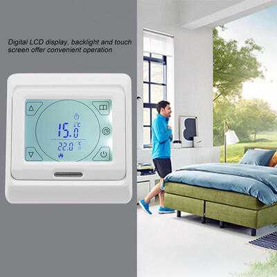 

Greensen LCD Digital Touch Screen Week Programmable Floor Heating Thermostat Temperature Controller