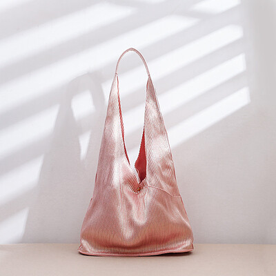 

Ins cloth bags female 2018 new original design pleated bag shopping canvas bags female shoulder bag for female
