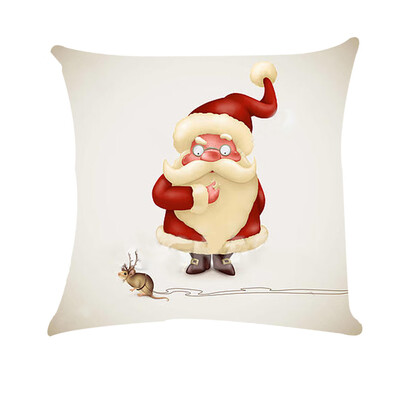 

Tailored Merry Christmas Square Home Car Decor Throw Pillow Case Sofa Waist Cushion Cover