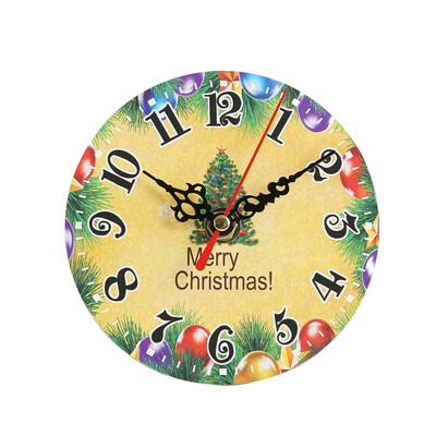 

Siaonvr Silent Sweep Christmas Clock Bell Desk Creative Digital Clock