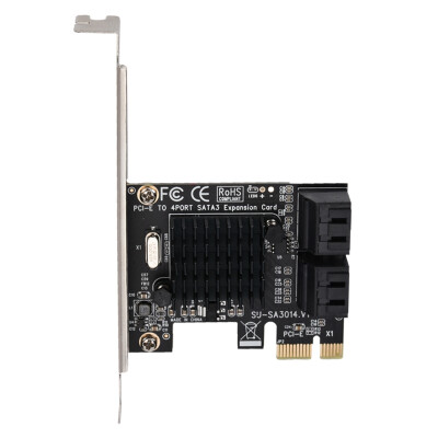 

Greensen 4-Port PCI-E PCI Express PCIe to 6G SATA30 SATA III Expansion Controller Card Adapter