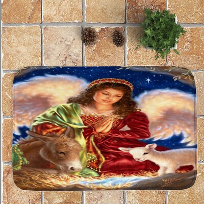 

Tailored Merry Christmas Welcome Doormats Indoor Home Carpets Decor 40x60CM