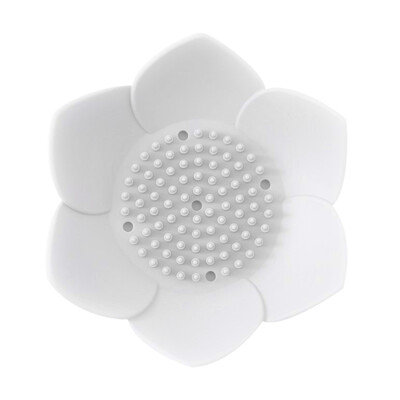 

Silicone Flower Soap Box Bathroom Shower Soap Box Storage Plate Tray Drain Holder Soap Saver Box Container