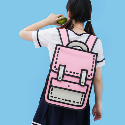 

Schoolbag female Japanese anime Lin Miaomiao same schoolbag childrens backpack backpack 3d secondary high school