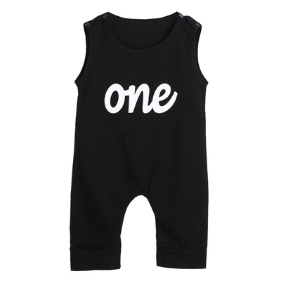 

Baby Infant Toddler Kids One Print Black Rompers Bodysuit Jumpsuit Outfit